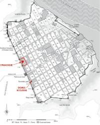 · Ubicación en plano de la Domus Ecclesiae de Dura Europos ·