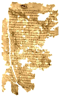 Manuscrito en pergamino Majuscule GA0189 · s. II III d. J.C. · Manuscrito en pergamino Majuscule GA0189 · s. II III d. J.C. ·