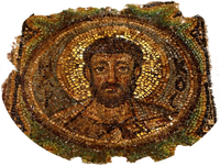 · Mosaico Paleocristiano representado al Marcos el Evangelista · s. VI d. JC. · Chipre ·